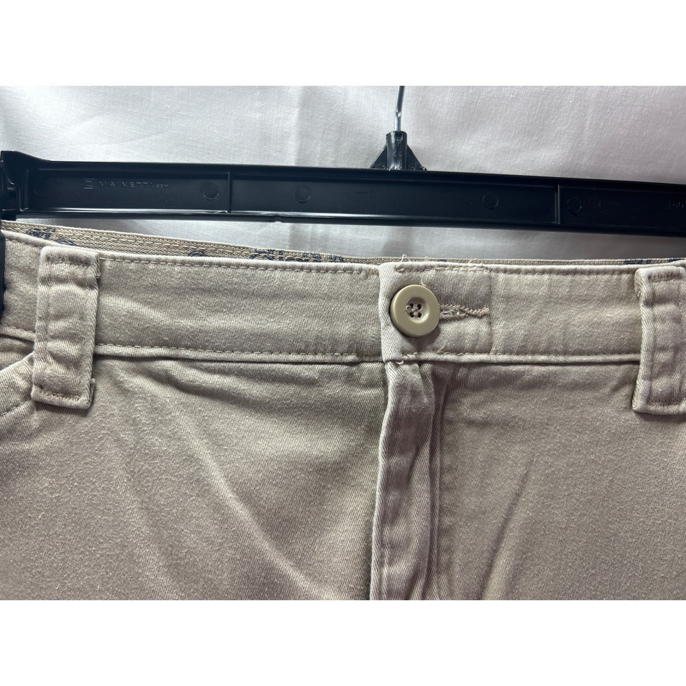 Lee Comfort Waist Tan Khaki Pants Women's Career Casual Trousers - Picture 3 of 5